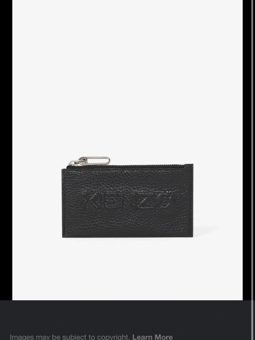 Kenzo leather men’s zip wallet